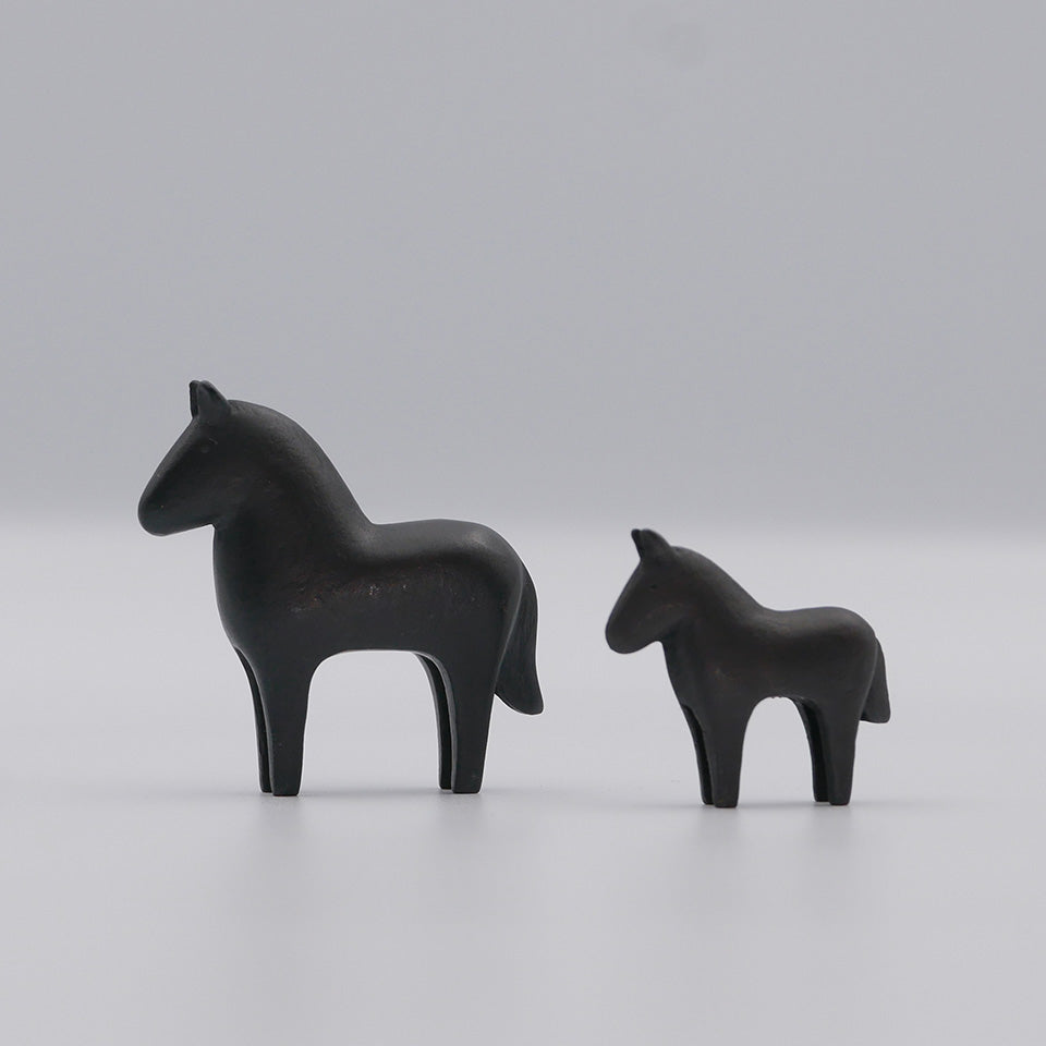 【大寺幸八郎商店】ミニ干支 福うま（黒）小 [11]