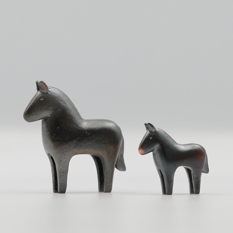 【大寺幸八郎商店】ミニ干支 福うま（茶）小 [11]