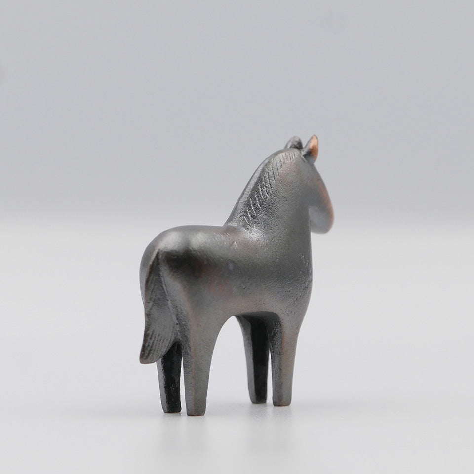 【大寺幸八郎商店】ミニ干支 福うま（茶）大 [10]