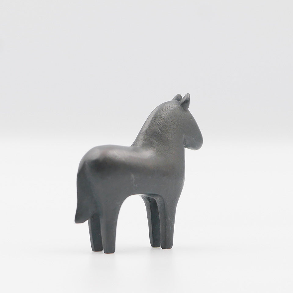 【大寺幸八郎商店】ミニ干支 福うま（黒）大 [10]