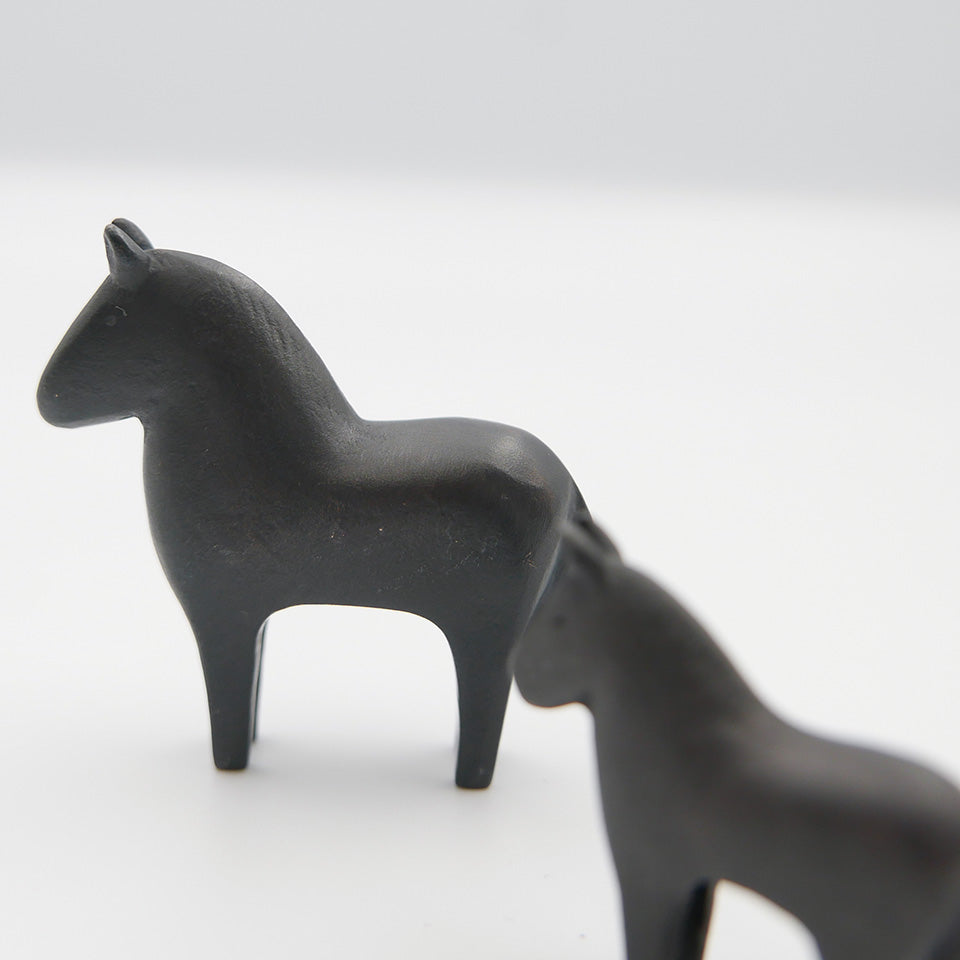 【大寺幸八郎商店】ミニ干支 福うま（黒）大 [10]