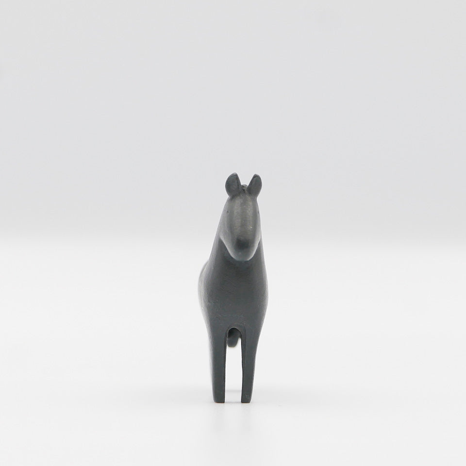 【大寺幸八郎商店】ミニ干支 福うま（黒）大 [10]