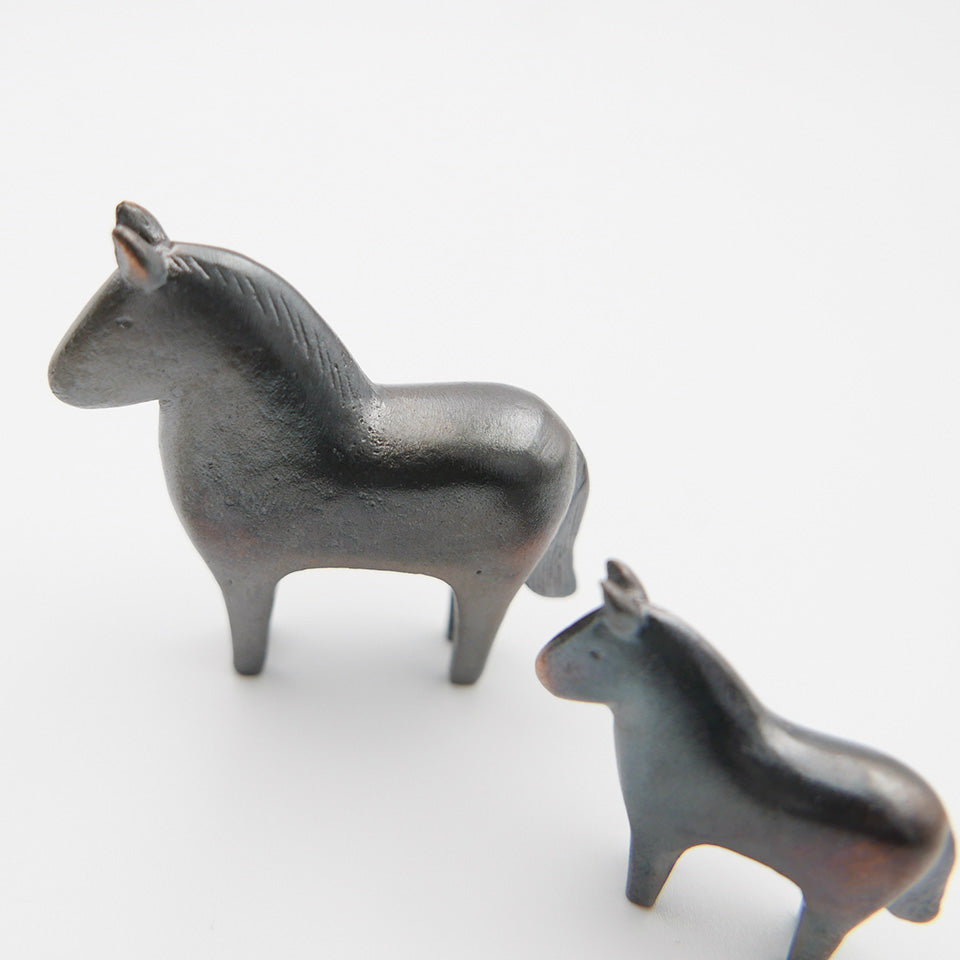 【大寺幸八郎商店】ミニ干支 福うま（茶）大 [10]