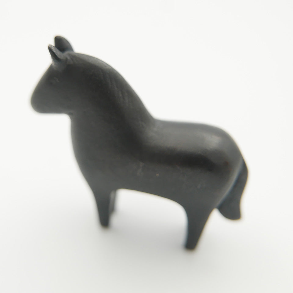 【大寺幸八郎商店】ミニ干支 福うま（黒）大 [10]