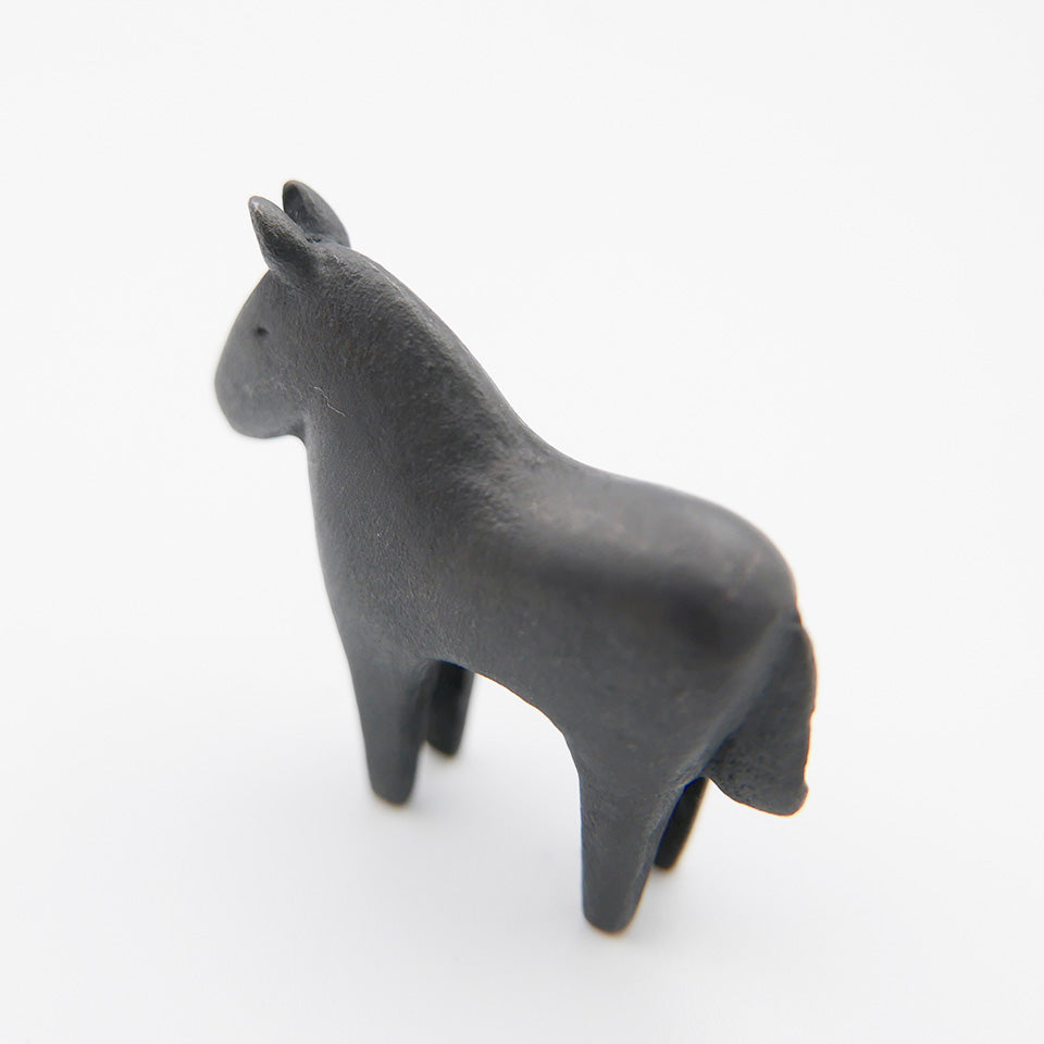 【大寺幸八郎商店】ミニ干支 福うま（黒）小 [11]