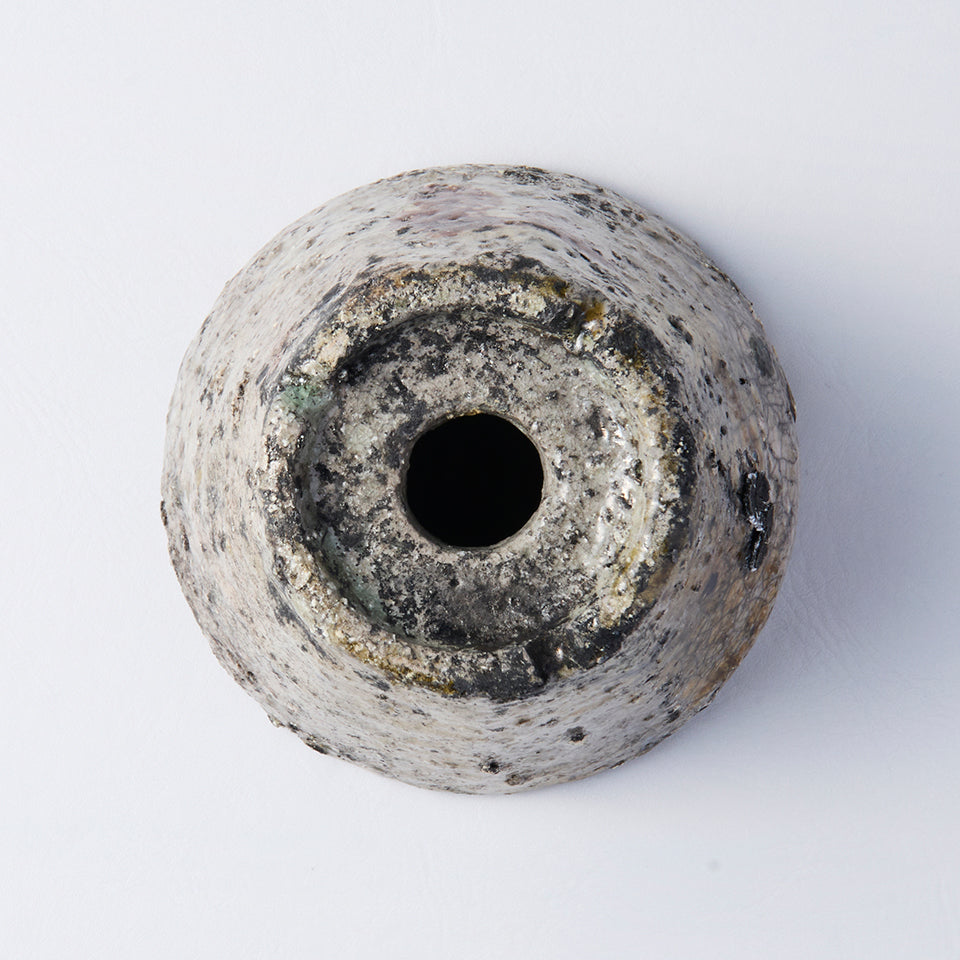 【高橋つぐみ】Raku plant pot [2-C]