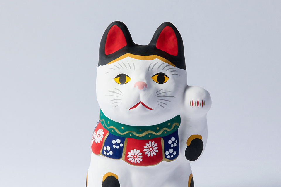 【玩具工房（瀬戸陶芸社）】招き猫（大） [6]