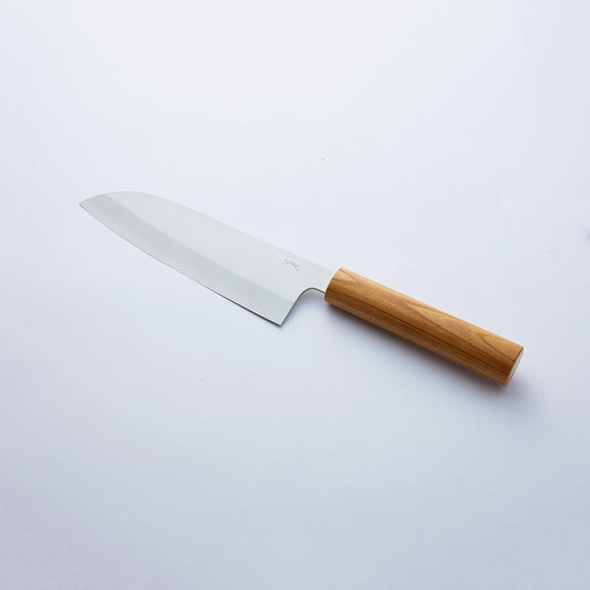 【Sharpening four】癶HATSU 三徳ケヤキ丸柄［2］