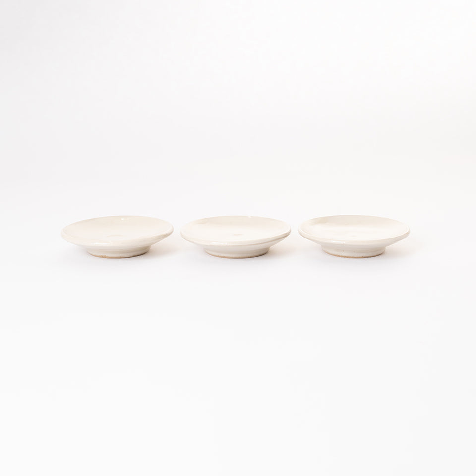 【出西窯】平皿 3.5寸 白 [9]