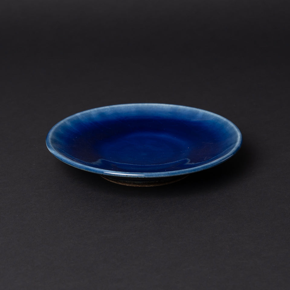 【出西窯】平皿 6寸 呉須 [12]