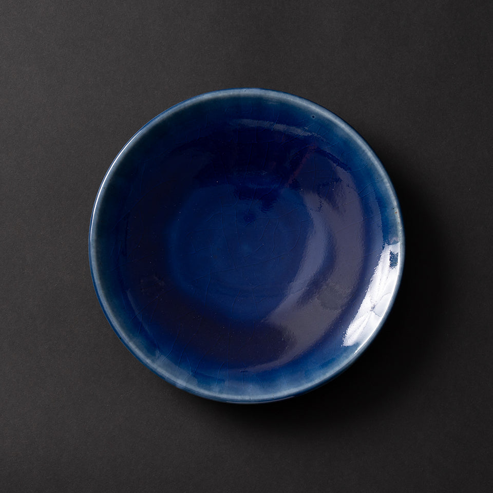 【出西窯】平皿 6寸 呉須 [12]