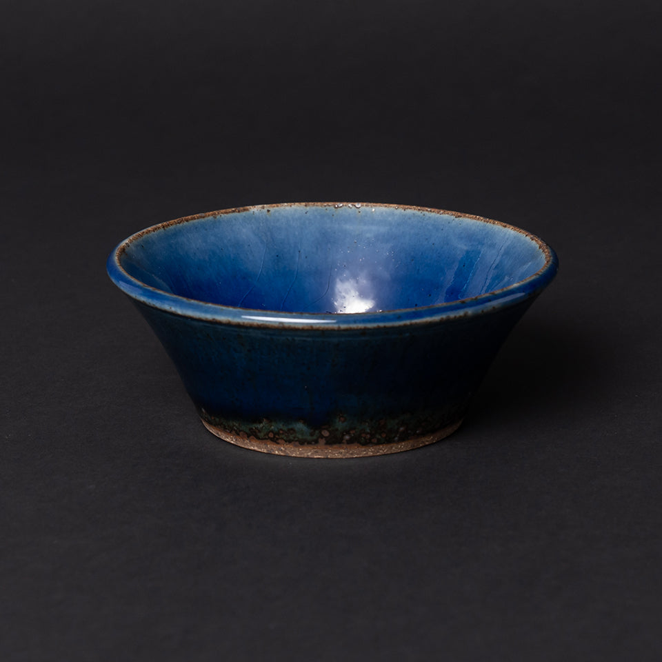 出西窯の陶器の角瓶 緑と青のグラデーション 渋谷パルコ《青木良太 個展》 アートな酒器 うつわラインアップ