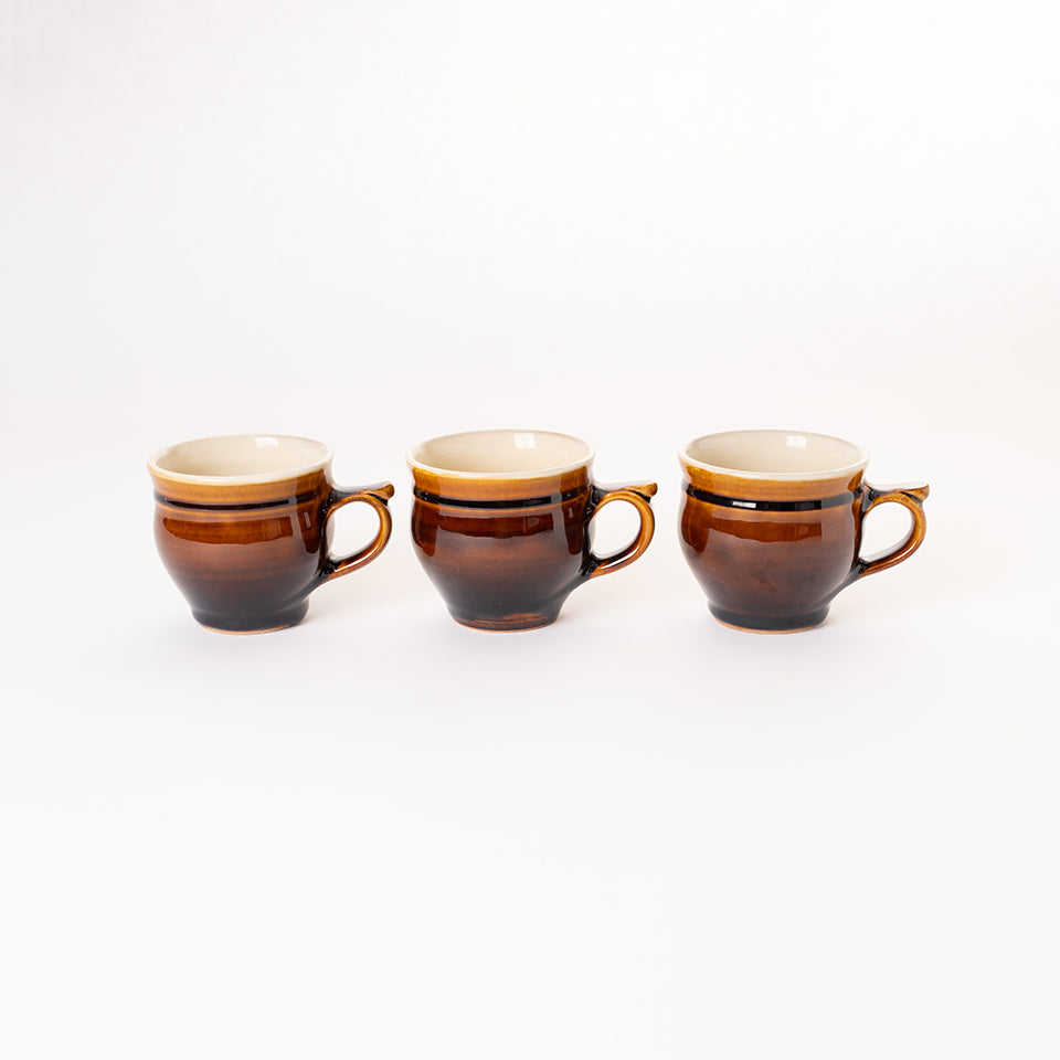 布志名焼 出雲若山 神戸春谷製 上絵花鳥文コーヒーカップ 島根 出雲焼 神戸絵付 布志名焼 出雲若山 神戸春谷製 上絵花鳥文コーヒーカップ 島根 出雲