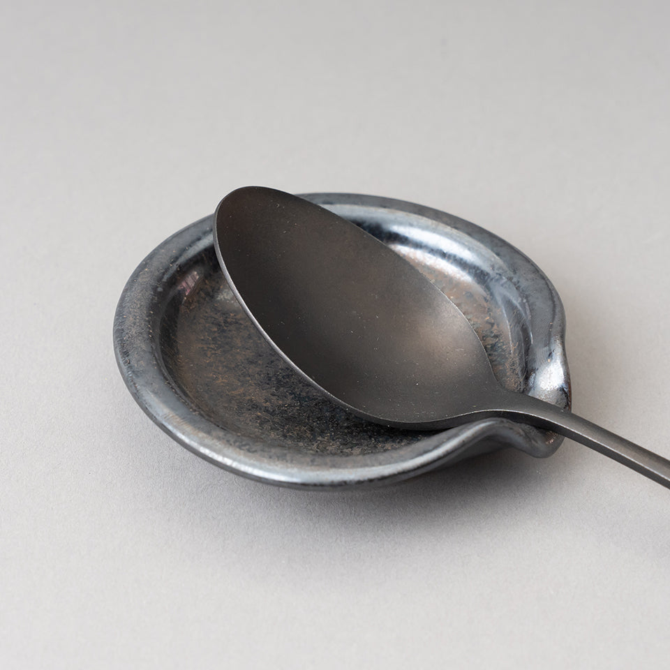 【SUIYO】スプーンレスト 黒金 [S-15]