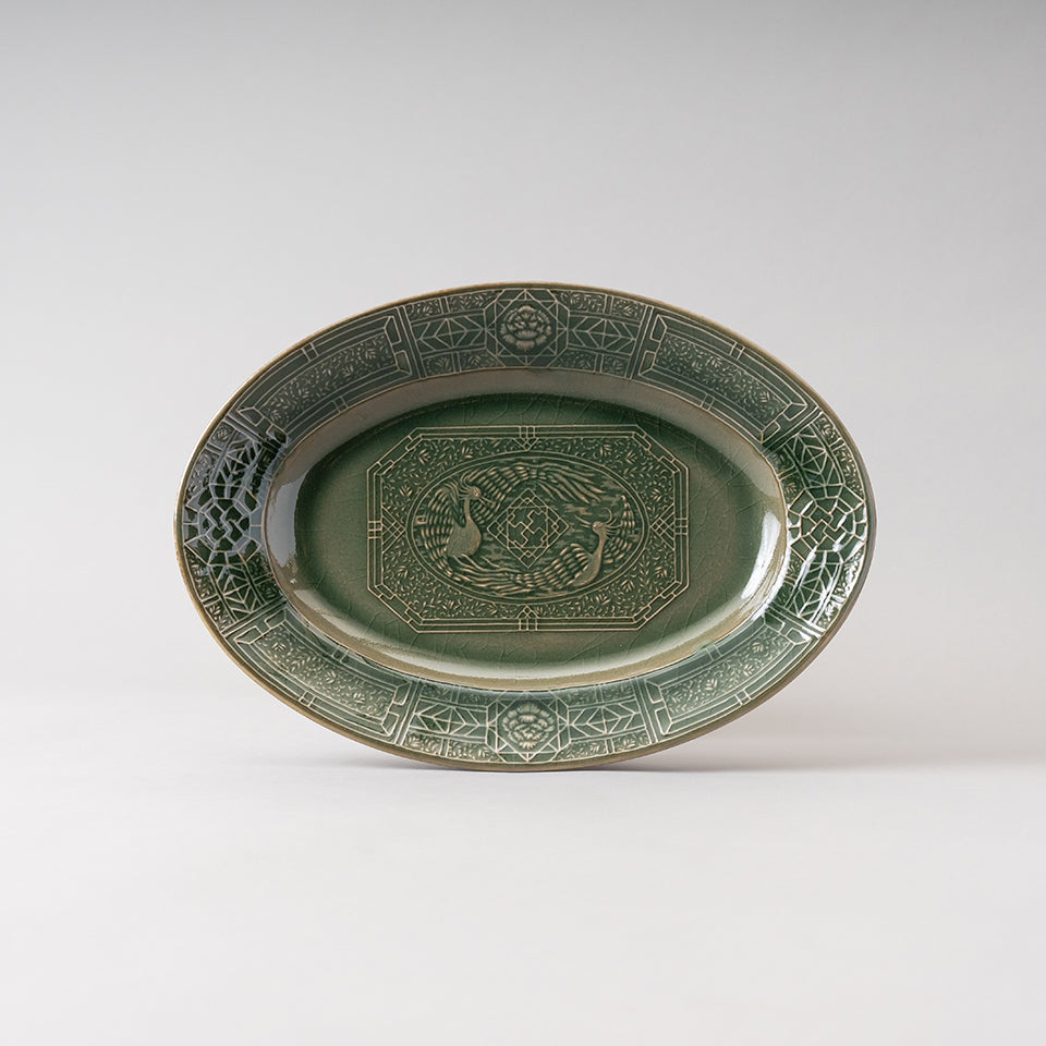 【SUIYO】陽刻 シノワズリL 青磁 [S-51]