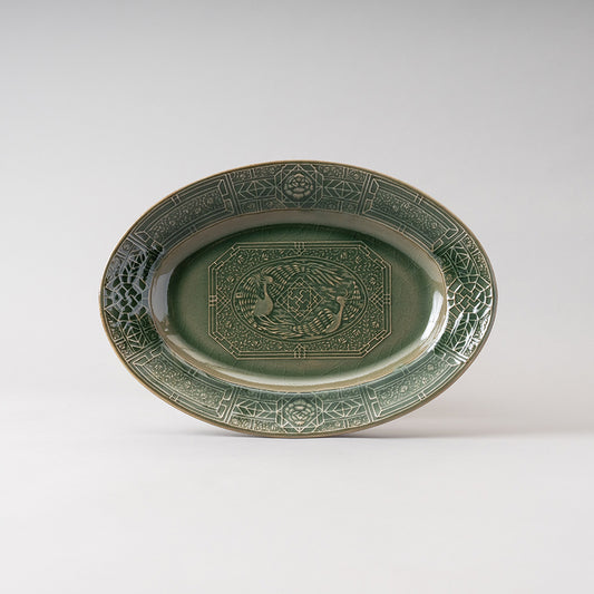 【SUIYO】陽刻 シノワズリL 青磁 [S-51]