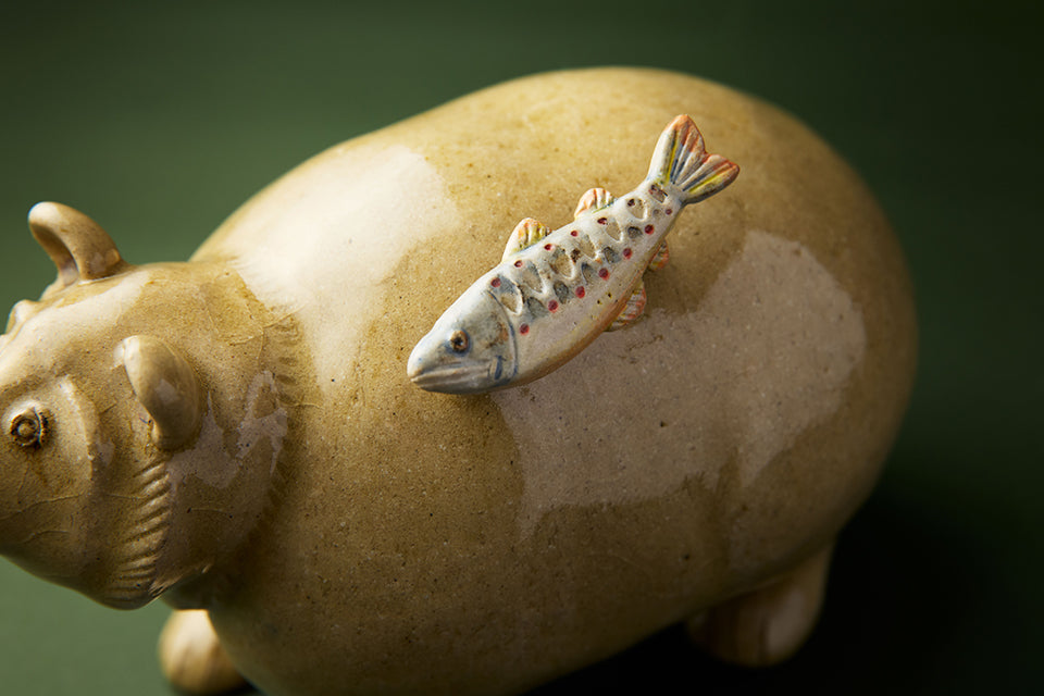 【武 二香】熊と魚 [D2]