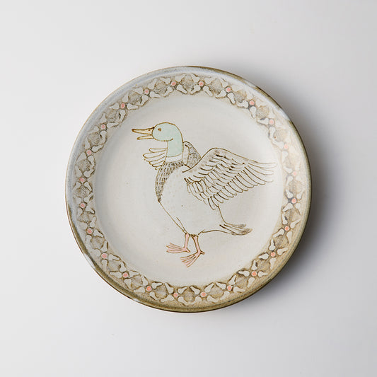 【武 二香】マガモ皿 [D8]