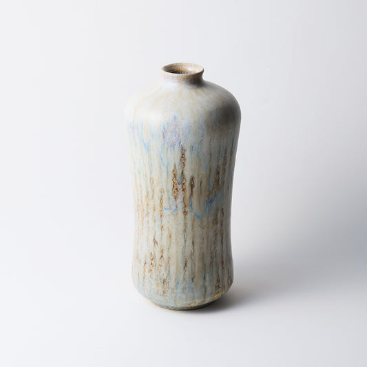 【内村宇博】艶消白釉瓜形瓶 [1]