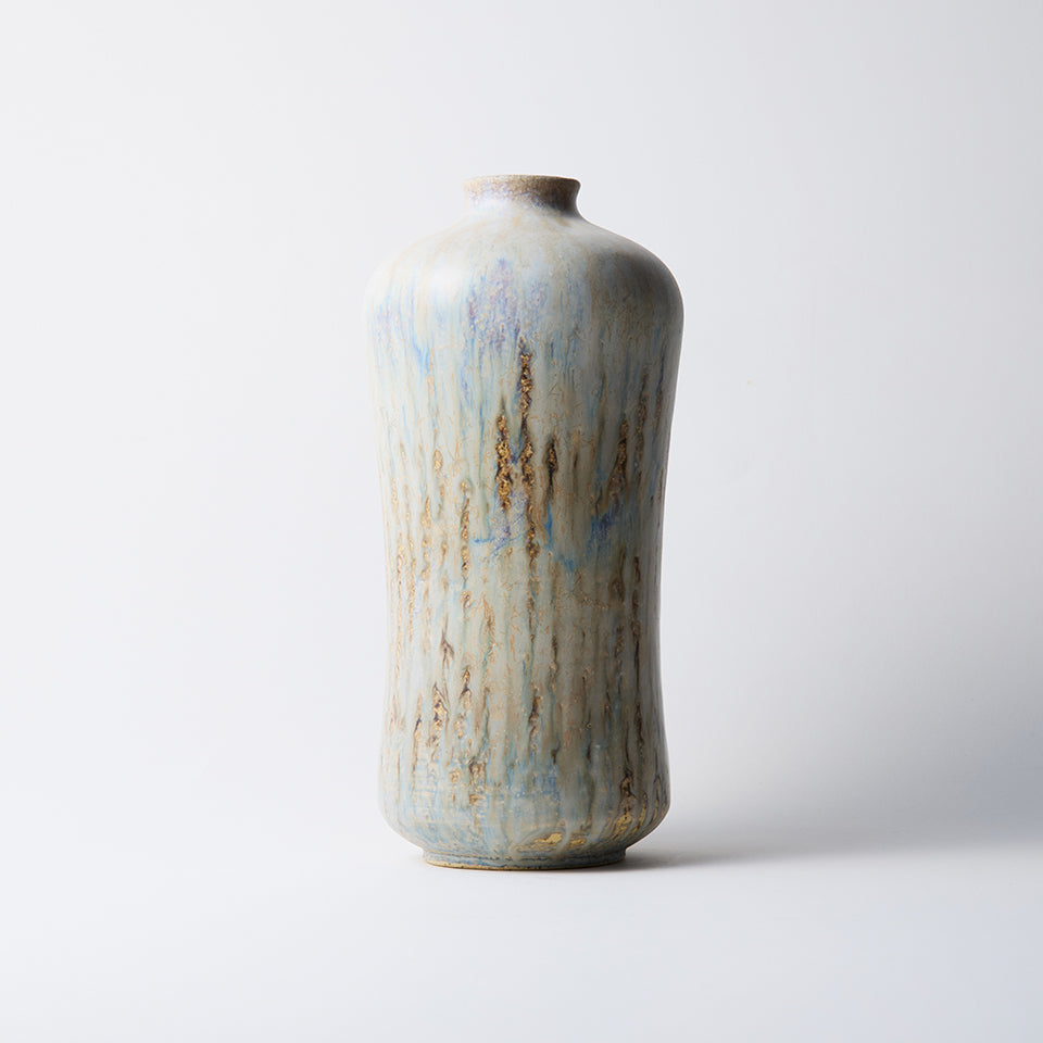 【内村宇博】艶消白釉瓜形瓶 [1]