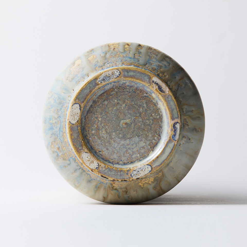 【内村宇博】艶消白釉瓜形瓶 [1]