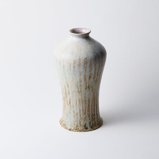 【内村宇博】艶消白釉撫肩梅瓶 [2]