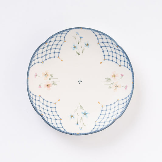 【矢田久美子】染錦花束の菓子皿 [13]