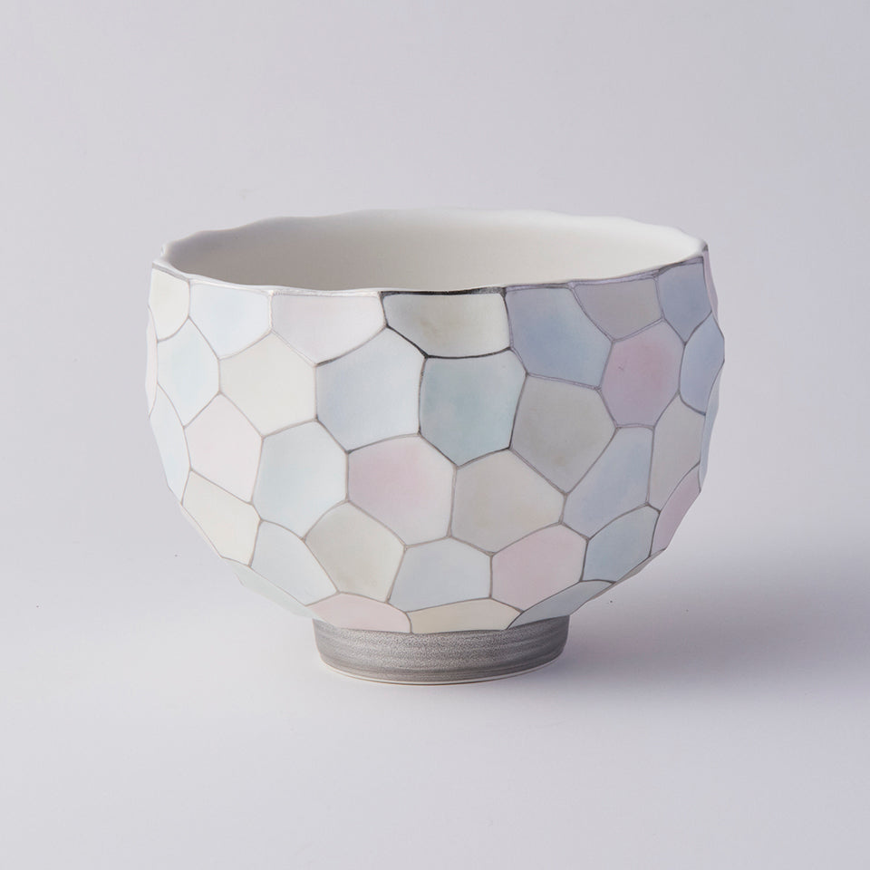 【矢田久美子】パステル彩の抹茶碗 [6]
