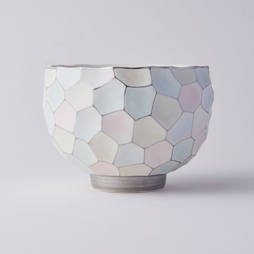 【矢田久美子】パステル彩の抹茶碗 [6]