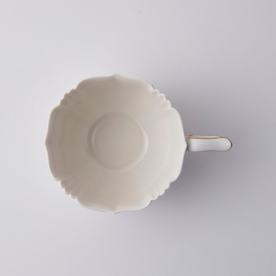 【矢田久美子】色絵花束のティーカップ＆ソーサー [2]