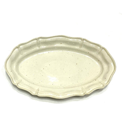 開店記念セール！】 土本製陶所 オーバルレリーフプレート 陶器 器 皿