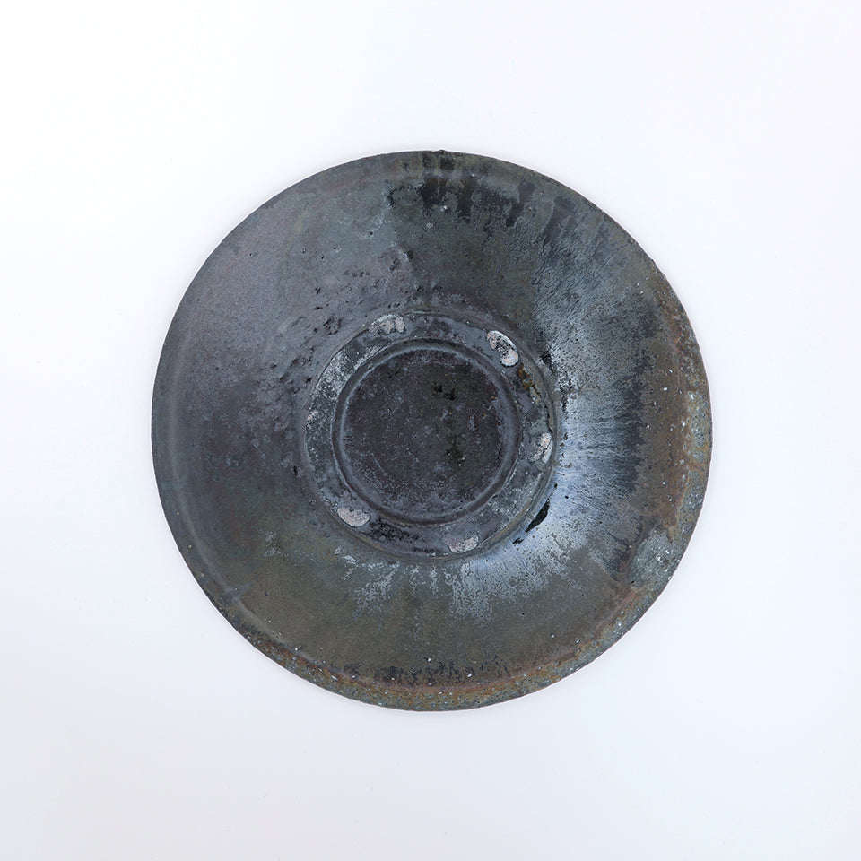 【八田亨】　作　七寸白掛皿 八田亨 白掛7寸皿 φ22cm H4.5cm ｜ 百福オンラインショップ