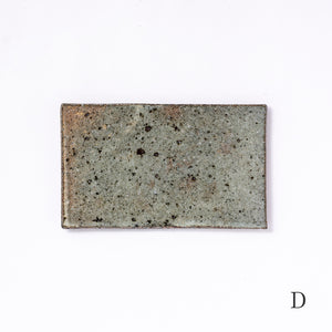 【八田亨】白掛 tile plate 長小 [33]