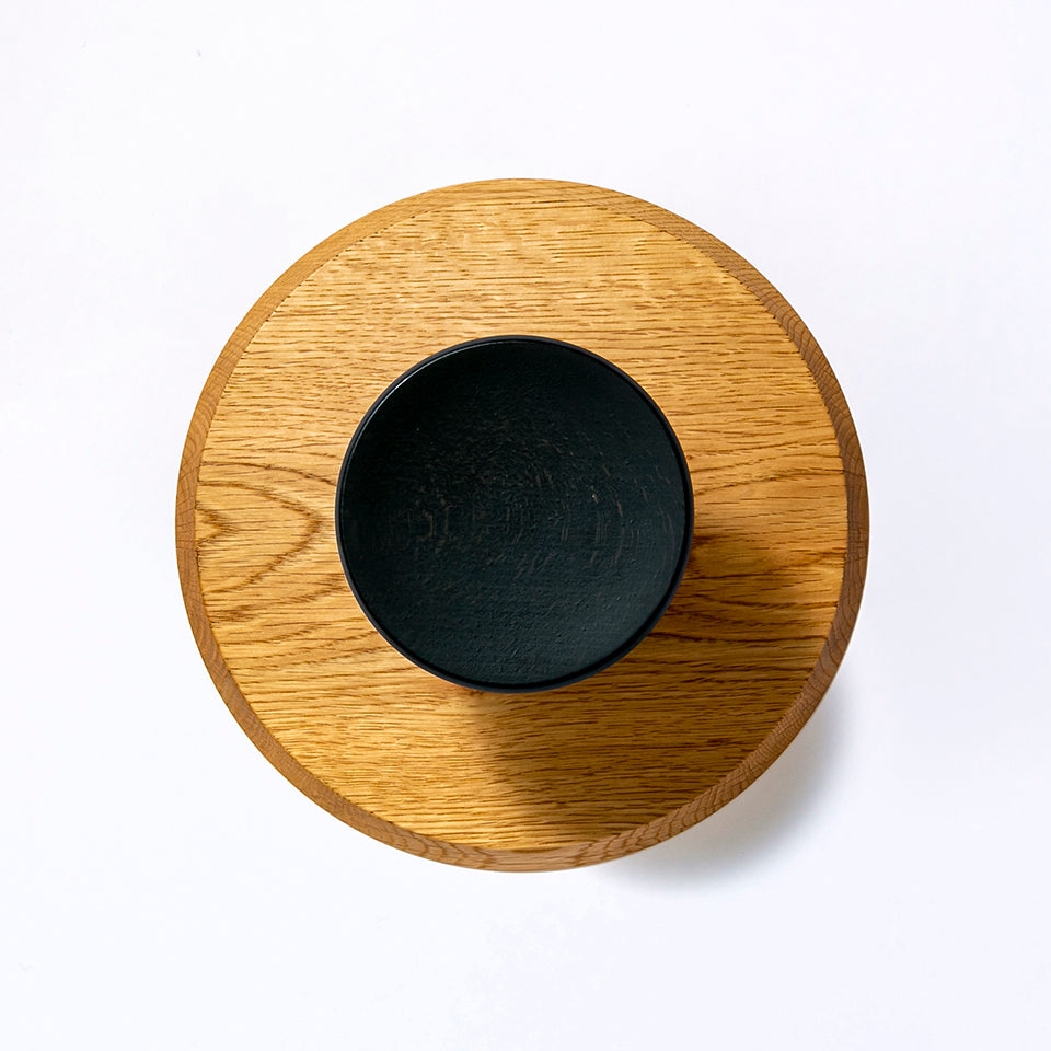 【osio craft】黒脚のコンポート（皿21cm/高さ10cm） [6-ナラ]