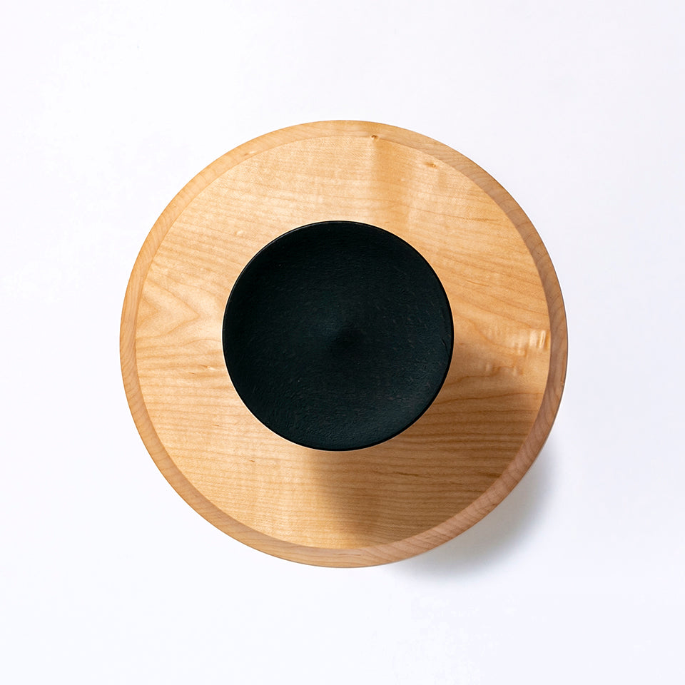 【osio craft】黒脚のコンポート（皿21cm/高さ10cm） [6-カエデ]