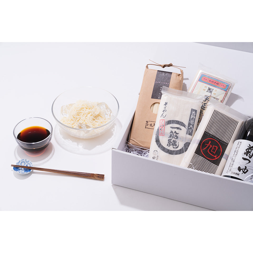 Japan　公式オンラインショップ　Monthly　Box　食べ比べセット　Gift　そうめん4種　[2021年7月号掲載]｜Discover